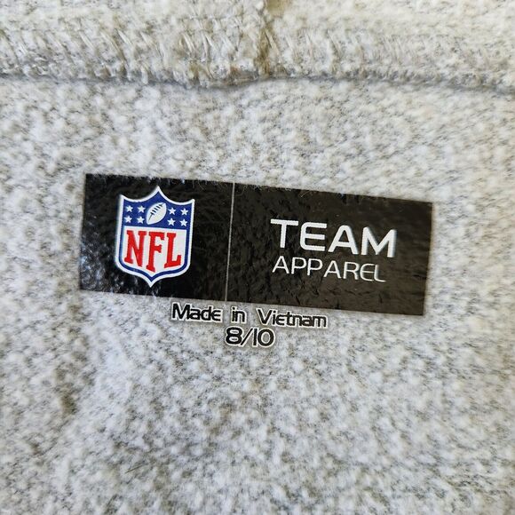 Chicago Bears NFL Team Apparel Jacket Hoodie Full Zip Graphic Navy Orange 8/10 - Picture 8 of 13